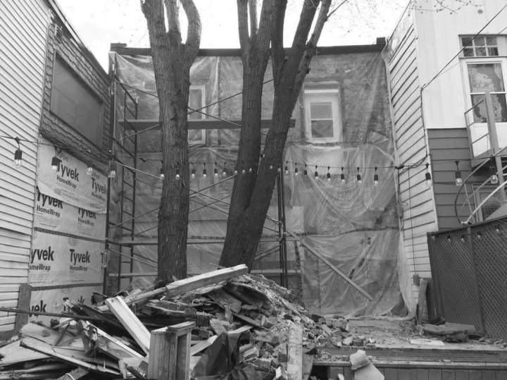 Travaux façade résidence chomont Montréal