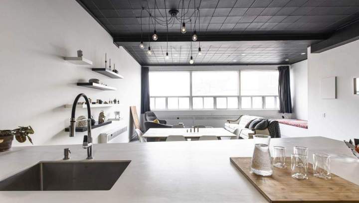 Aménagement intérieur penthouse Montréal